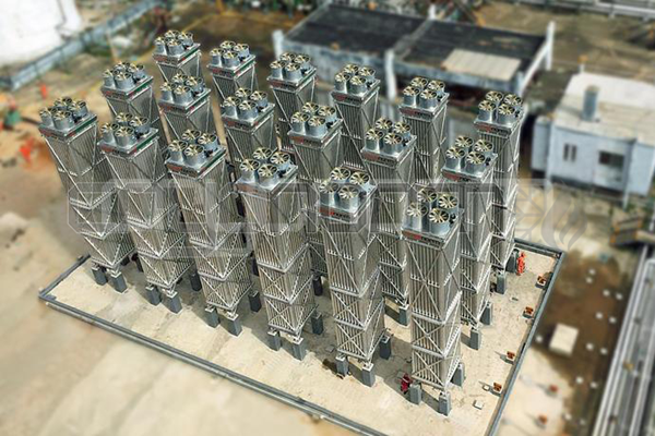 forced draft ambient air heated vaporizer